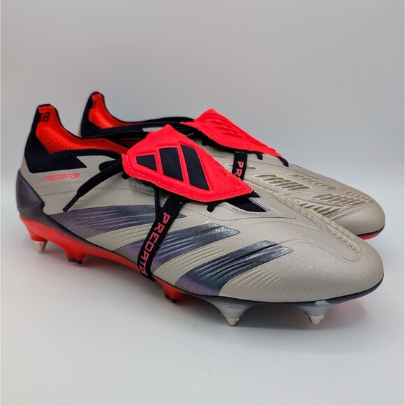 adidas Mens Predator Elite Fold Over Tongue SG Platinum Metallic ID0919 Size 10